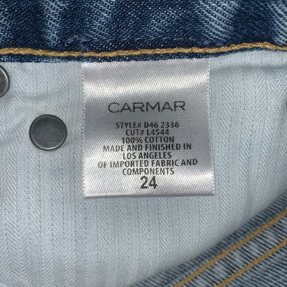 Carmar LENNOX High Rise Cheeky Denim Shorts 24 NWT - Picture 4 of 7